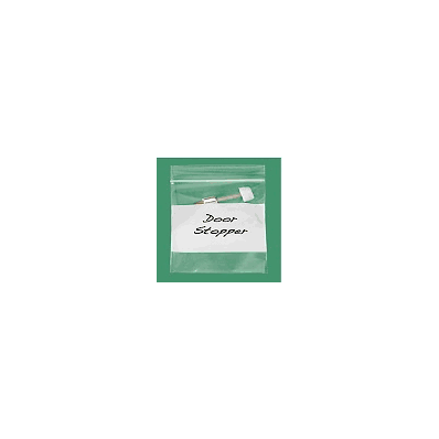 White Block Reclosable Bags, 4 Mil, 3 x 4",