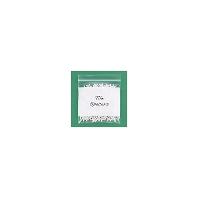 White Block Reclosable Bags, 4 Mil, 6 x 6",