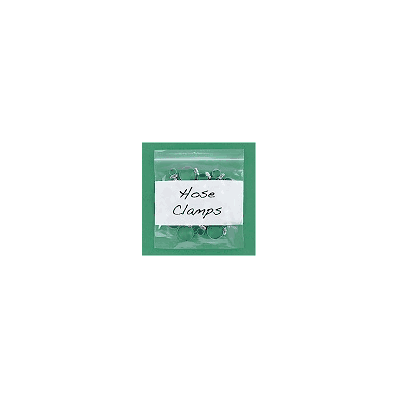 White Block Reclosable Bags, 4 Mil, 8 x 8",
