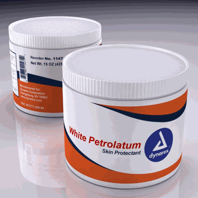 White Petroleum Jelly, 15 oz. 12/Cs - Dynarex