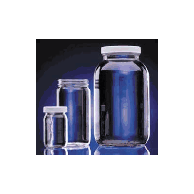 Wide Mouth Bottle 4 Oz. Clear - Bottle, Clear