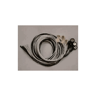 Wire, 5 Black Snap and 5 60" White
