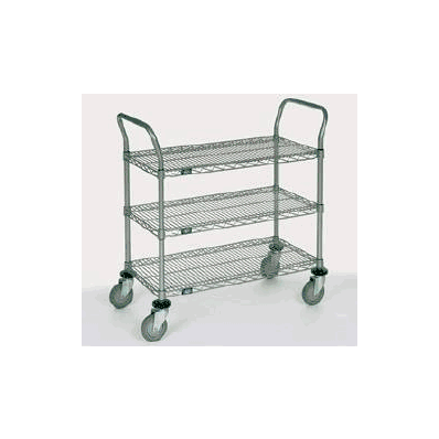 Wire Cart Nexel Chrome Plated 36 X 24 Inch 3