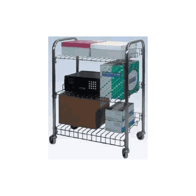 Wire Shelf Utility Cart 17 X 13 X 38 Inch 3 S
