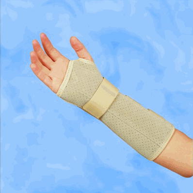 Wirst/Forearm splint, 11" medium, leatherette, left