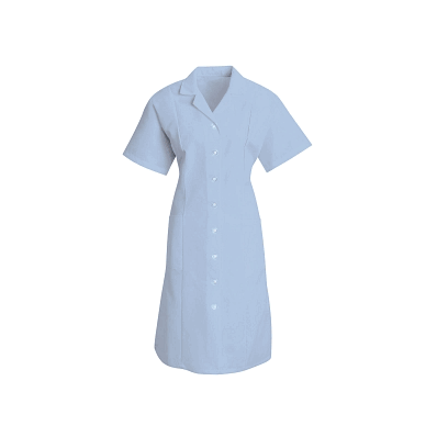 Wmns Ltblue Dress 80/20 Poplin S / Sl - Medli