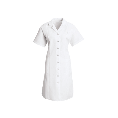 Wmns White Dress 80/20 Poplin S / Slv - Medli