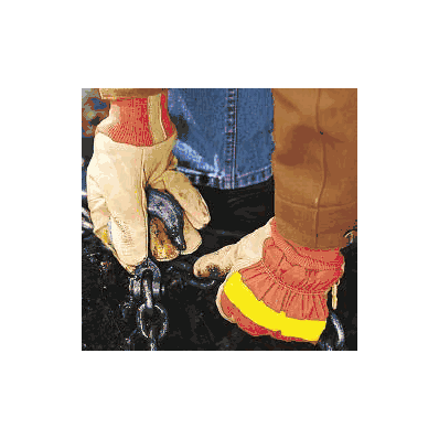 Work Glove Kinco Hi-viz Medium Leather / Nyl