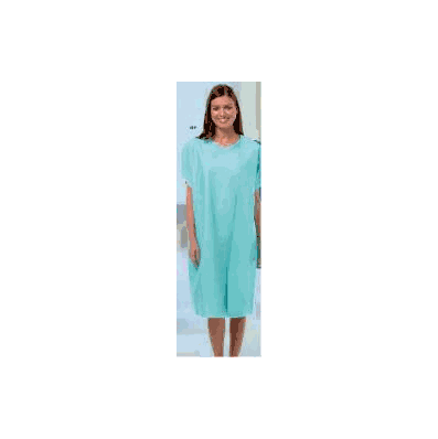 Wrap Around Gown One Size Fits Most Cotton /