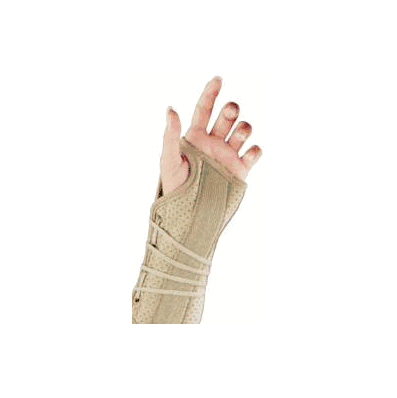 Wrist Brace, Cock-up Sft Fit Suede Rt Bge -
