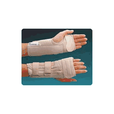 Wrist Brace D-ring Left Hand Beige Medium -