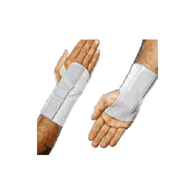Wrist Brace Elastic Left Hand Grey Medium - W