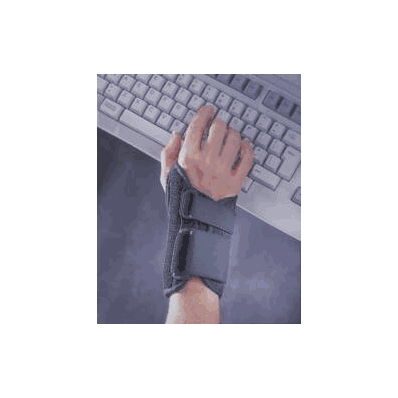 Wrist Brace Form Fit Lycria Left Hand Black