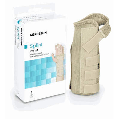 Wrist Brace, Size: Large, 7-1/2" to 8-1/2" Wrist Circumference Left Hand