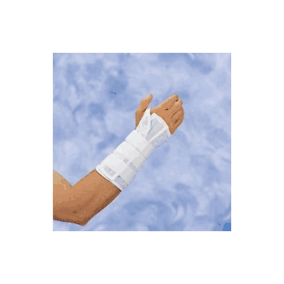 Wrist/Forearm splint, 10", universal, foam, D-ring
