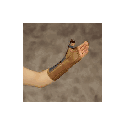 Wrist/Forearm splint, 11", small, leatherette