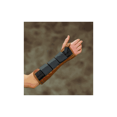 Wrist/Forearm splint, 6", pediatric in leatherette