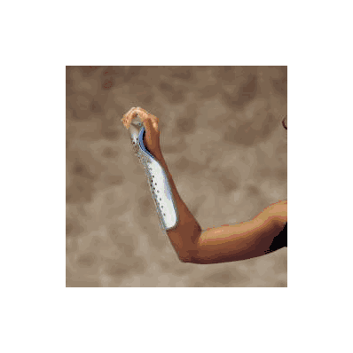 Wrist/Forearm splint, pediatric, foam, left, tan