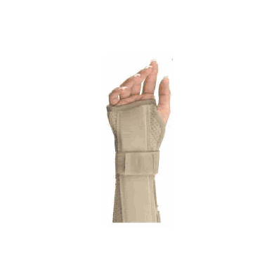 Wrist/Forearm Splint, Perf Suede Bge 10" Lt M
