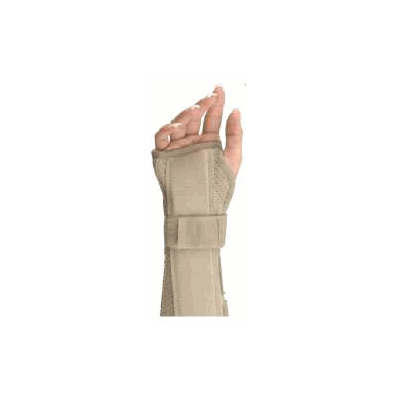 Wrist/Forearm Splint, Perf Suede Bge 10" Rt X