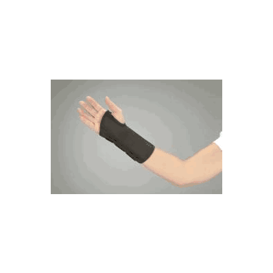 Wrist splint, 8" pediatric, foam palmar, D-ring