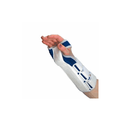 Wrist Splint Cock-up Vinyl Right Hand White M