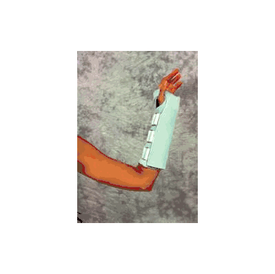 Wrist Splint Foam Left Hand Blue One Size Fit
