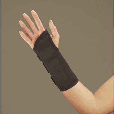 Wrist splint, medium in polyester/foam, right
