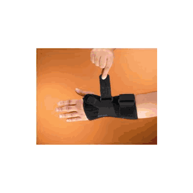 Wrist Splint Nylon Right Hand Black One Size