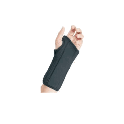 Wrist Splint, Prolite 8" Lt Blk/Blu Xlg - -