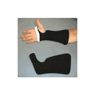 Wrist Splint Proplast Material Left Hand Blac