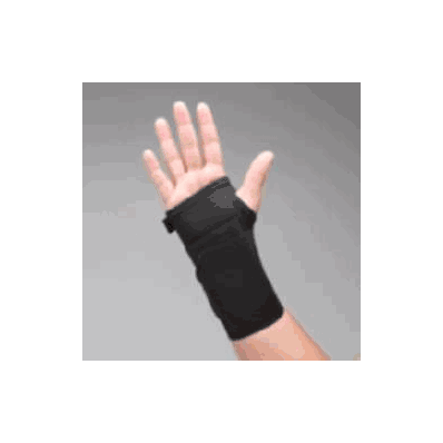 Wrist Support Elastic Left Hand Black Large -