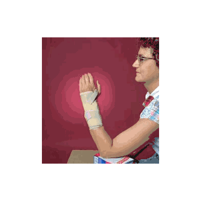 Wrist Support Elastic Right Hand Beige X-larg