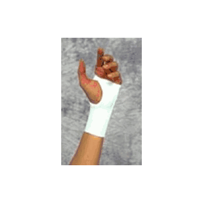 Wrist Support Elastic Right Hand White Large