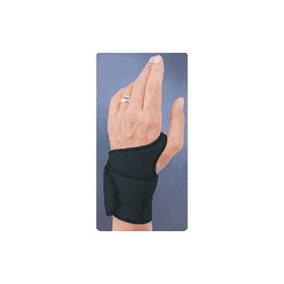 Wrist Wrap Neoprene Black One Size Fits Most