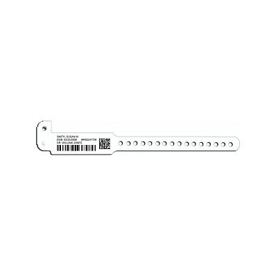 Wristband, Datamate, Infant, Thermal, White -