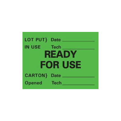 Write-on Label Timemed Warning Label Ready Fo