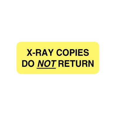 X-ray Copy Do Not Return Label