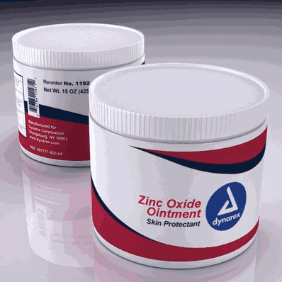Zinc Oxide, 15 oz. jar, 12/Cs - Dynarex
