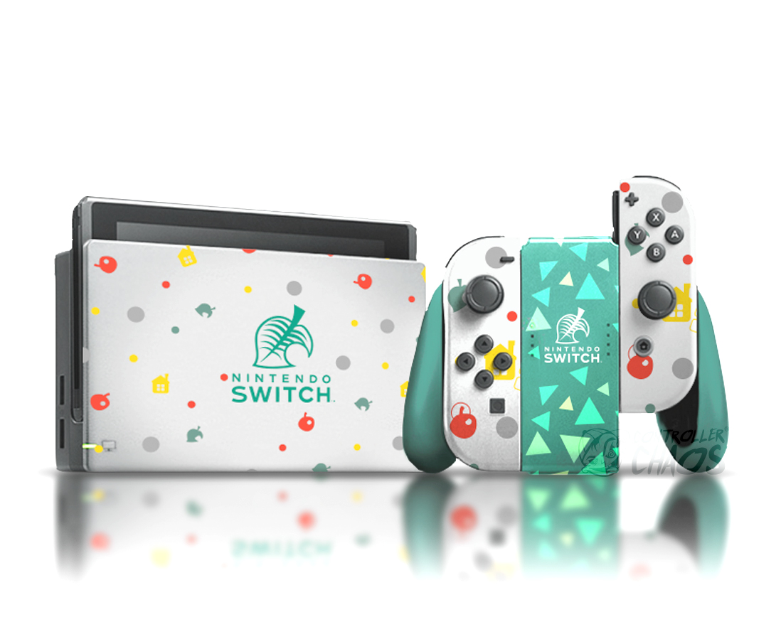 Custom Nintendo Switch Console JoyCons Animal Crossing
