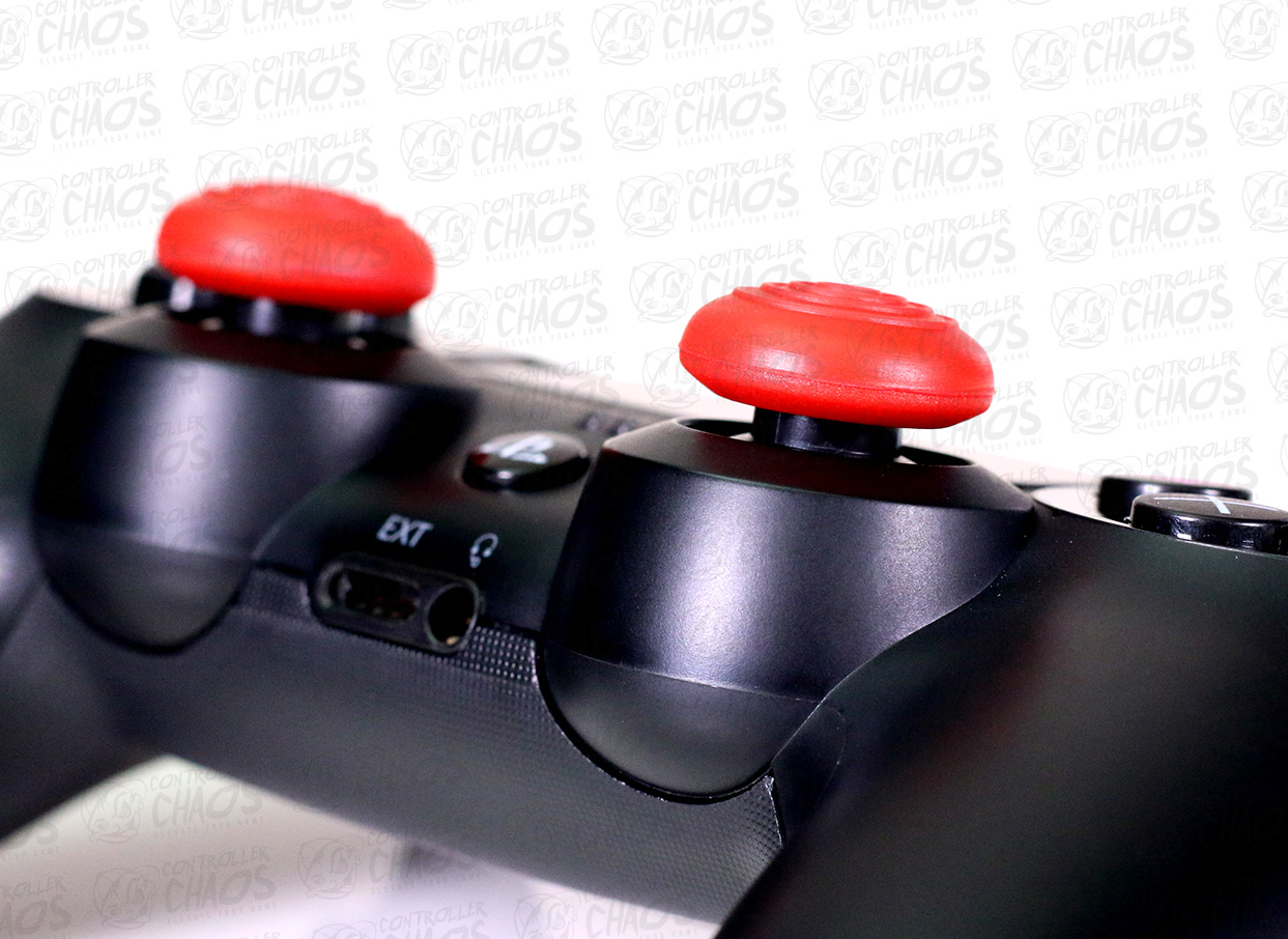 Chaos Gear Gaming Accessories PlayStation 4 Xbox One Thumbstick Dome Grips Mercury Red