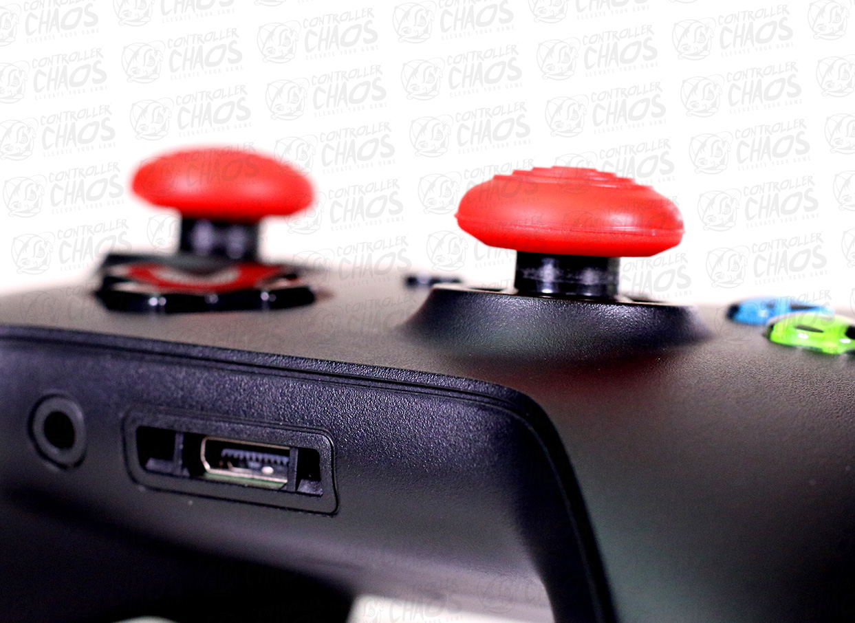 Chaos Gear Gaming Accessories PlayStation 4 Xbox One Thumbstick Dome Grips Mercury Red