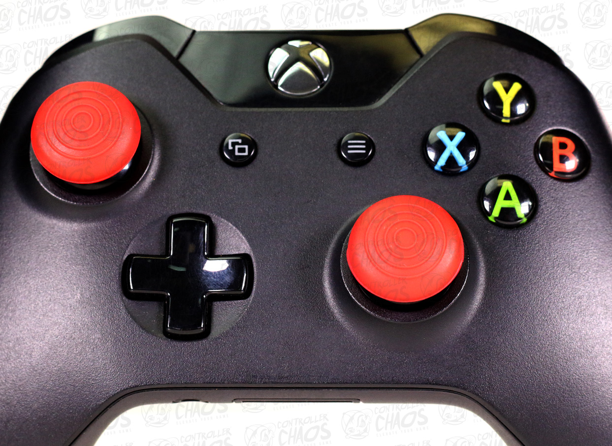 Chaos Gear Gaming Accessories PlayStation 4 Xbox One Thumbstick Dome Grips Mercury Red