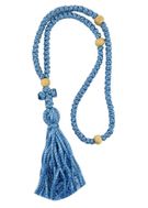 100 Knots Flush Prayer Rope from Lebanon, Blue