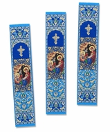 Set of 3 The Nativity Icon Tapestry Book Markers 