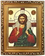Christ the Good Shepherd, Wooden Frame Byzantine Greek Icon