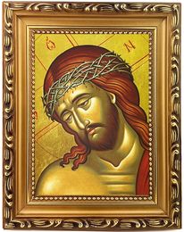 Christ the Bridegroom, Wooden Frame Byzantine Greek Icon