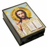 Christ The Teacher, Keepsake Rosary Icon Box