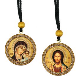 The Christ and Virgin of Kazan, Reversible Icons on Rope