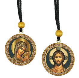 The Christ and Virgin of Kazan, Reversible Icons on Rope